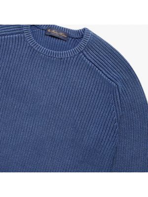 Sweter z okrągłym dekoltem Brooks Brothers niebieski