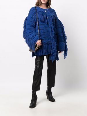 Oversized svetr Stella Mccartney modrý