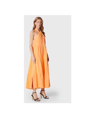 Priliehavé šaty Seafolly oranžová