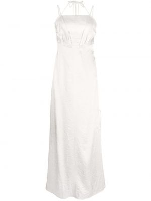 Satynowa sukienka długa Rachel Gilbert biała