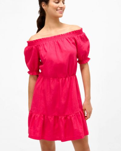 Lniana sukienka Orsay, różowy