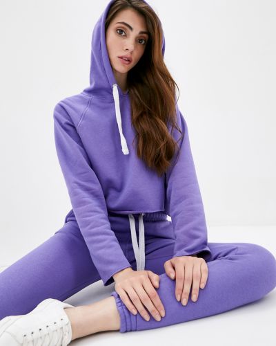 Фіолетовий бавовняний спортивний костюм Hibrand