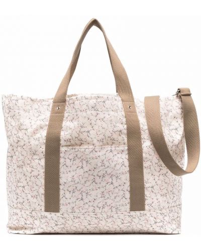 Βαμβακερή τσάντα με σχέδιο με αφηρημένο print Bonpoint