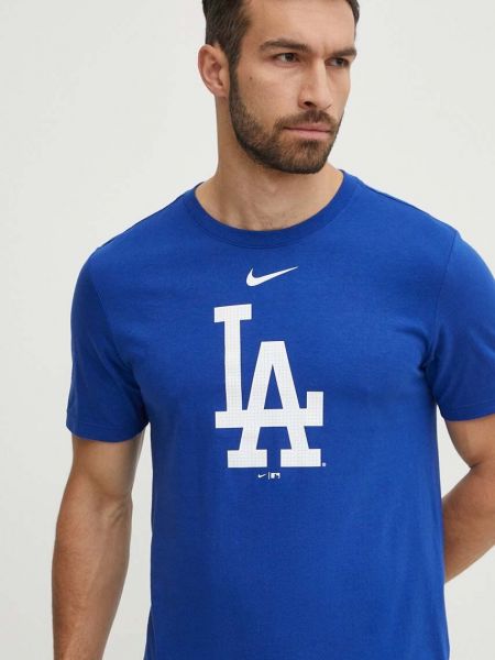 Pamučna majica Nike plava
