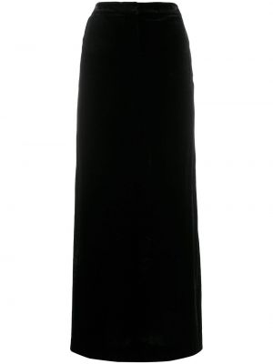 Falda larga de terciopelo‏‏‎ Emilio Pucci Pre-owned negro