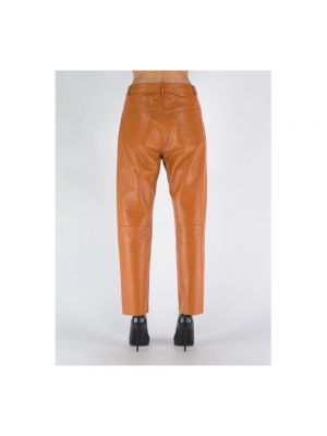 Pantalones de cuero Drome naranja