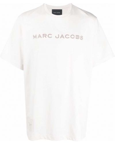 Camiseta con bordado Marc Jacobs blanco