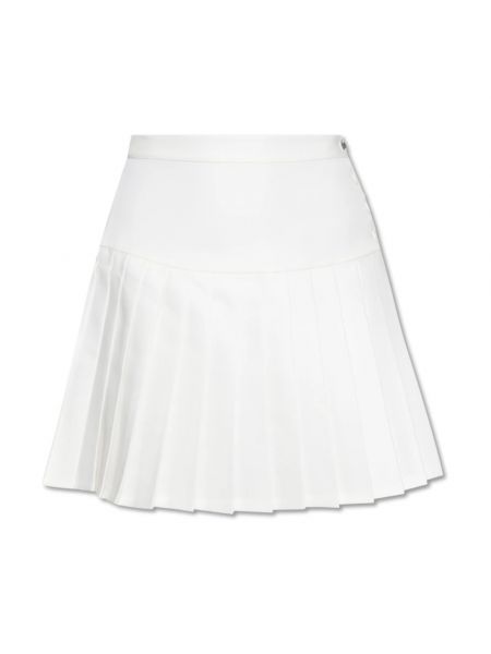 Mini spódniczka plisowana Lacoste biała