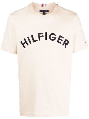 T-shirt med broderi Tommy Hilfiger