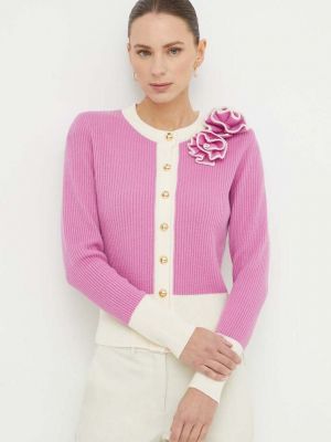 Sweter wełniany Luisa Spagnoli fioletowy