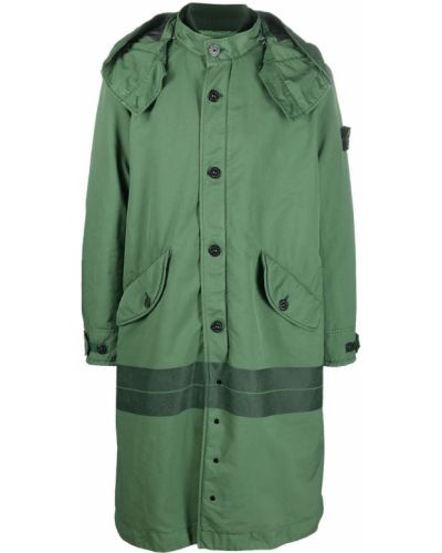 Παλτό με σχέδιο Stone Island πράσινο