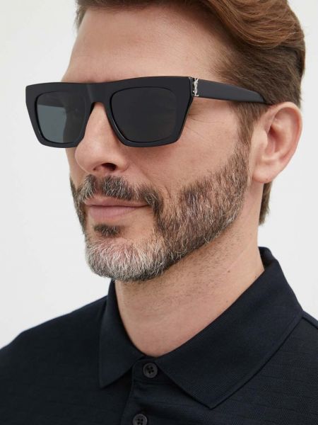Черные очки солнцезащитные Saint Laurent