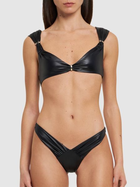 Bikini ar drapējumu Dsquared2 melns