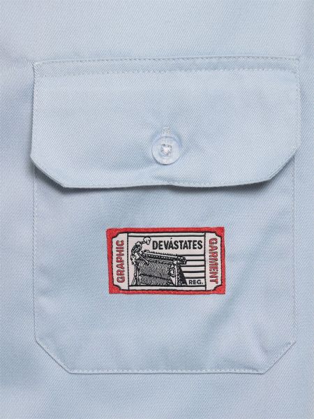 Košeľa s krátkymi rukávmi Deva States modrá