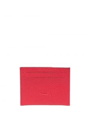 Nahast rahakott Longchamp punane