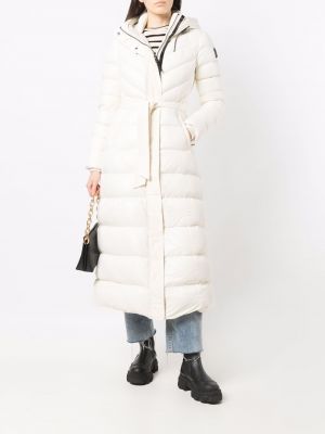 Abrigo con capucha Mackage blanco
