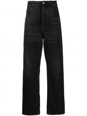 Bavlněné straight fit džíny Haikure černé
