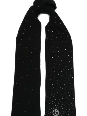 Кашемировый шарф Giorgio Armani черный