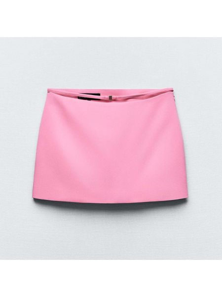 Юбка мини Zara розовая