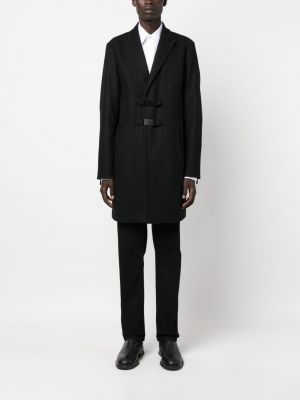 Vlněný kabát Karl Lagerfeld černý