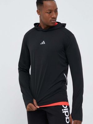 Hoodie s kapuljačom Adidas Performance crna