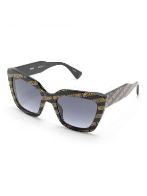 Sluneční brýle s potiskem Moschino Eyewear černé