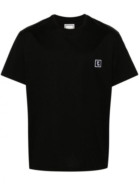 Kokvilnas t-krekls Wooyoungmi melns