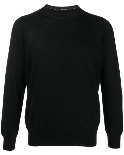 Jersey de tela jersey de cuello redondo Tagliatore negro