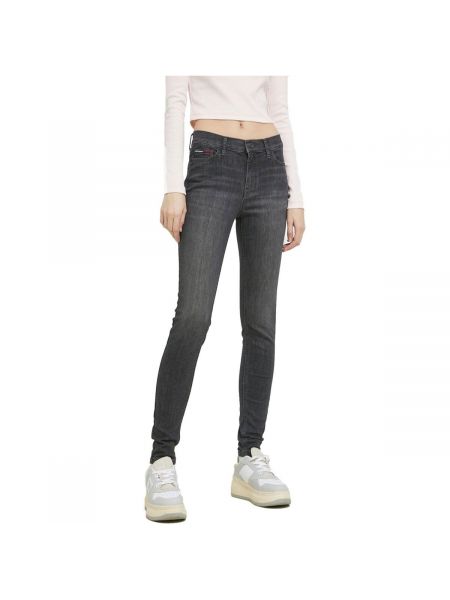 Skinny fit traperice slim fit Tommy Jeans crna