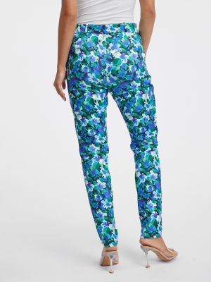 Květinové kalhoty Orsay modré