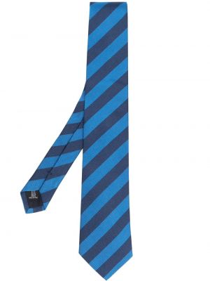 Seiden krawatte Fursac blau