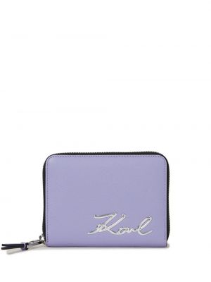 Portefeuille à imprimé Karl Lagerfeld violet