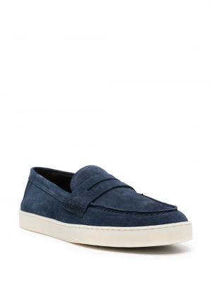 Slip-on seemisnahksed loafer-kingad Canali sinine