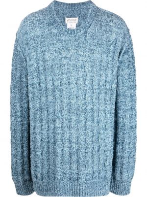 Džemper s okruglim izrezom Maison Margiela plava