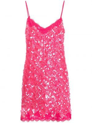 Коктейлна рокля с пайети Ermanno Firenze розово