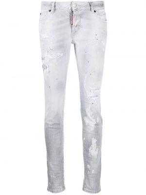 Nødlidende stretch jeans Dsquared2 grå