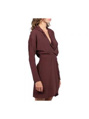 Mini vestido Semicouture marrón