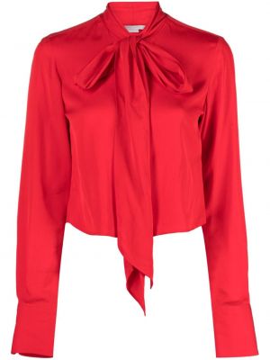 Camicia con fiocco con motivo a stelle Stella Mccartney rosso