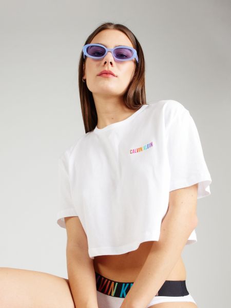 Voľné priliehavé tričko Calvin Klein Underwear biela