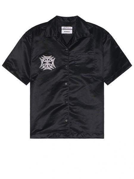 Camicia con bottoni di piuma Norwood nero