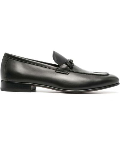 Skinn loafers Salvatore Ferragamo svart