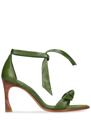 Sandały skórzane Alexandre Birman zielone