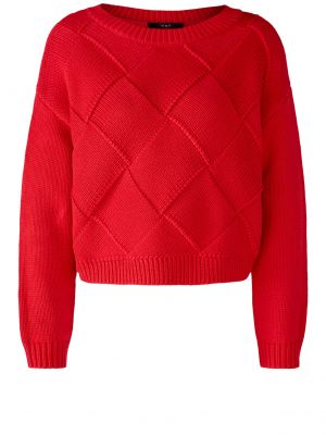 Пуловер Oui червено