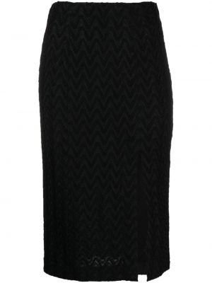 Pletená sukňa Missoni čierna