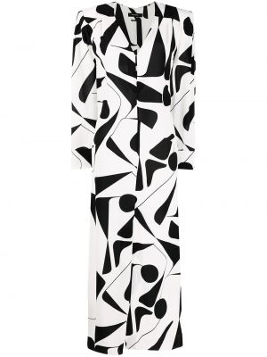Vestido con estampado abstracto Isabel Marant blanco