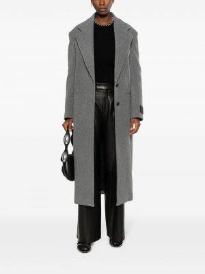 Woll mantel mit fischgrätmuster Alexander Wang grau