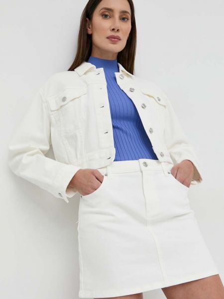 Bílé džínová sukně Michael Michael Kors
