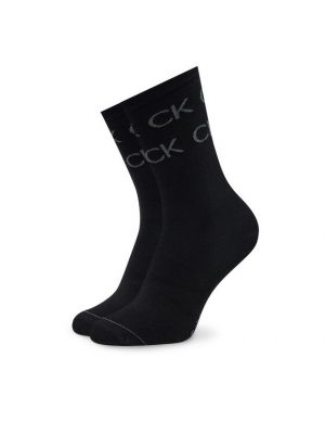 Ψηλές κάλτσες Calvin Klein μαύρο