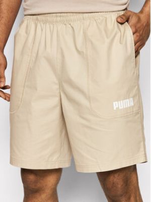 Shorts de sport Puma beige