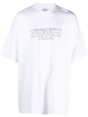 T-shirt con stampa Vetements bianco